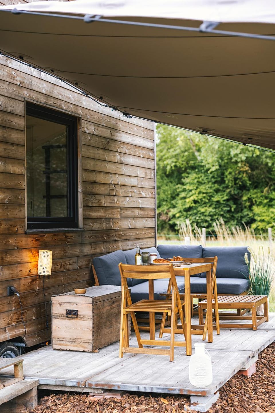 Property building, Patio, Garden, Seating area, Garden view