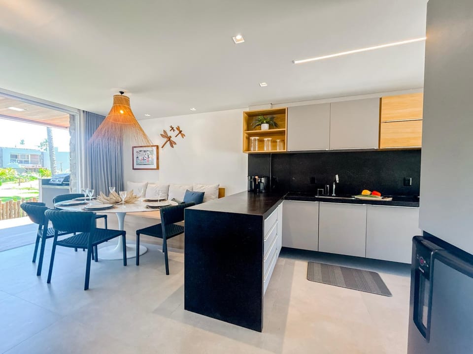 Kitchen or kitchenette, Living room, Dining area