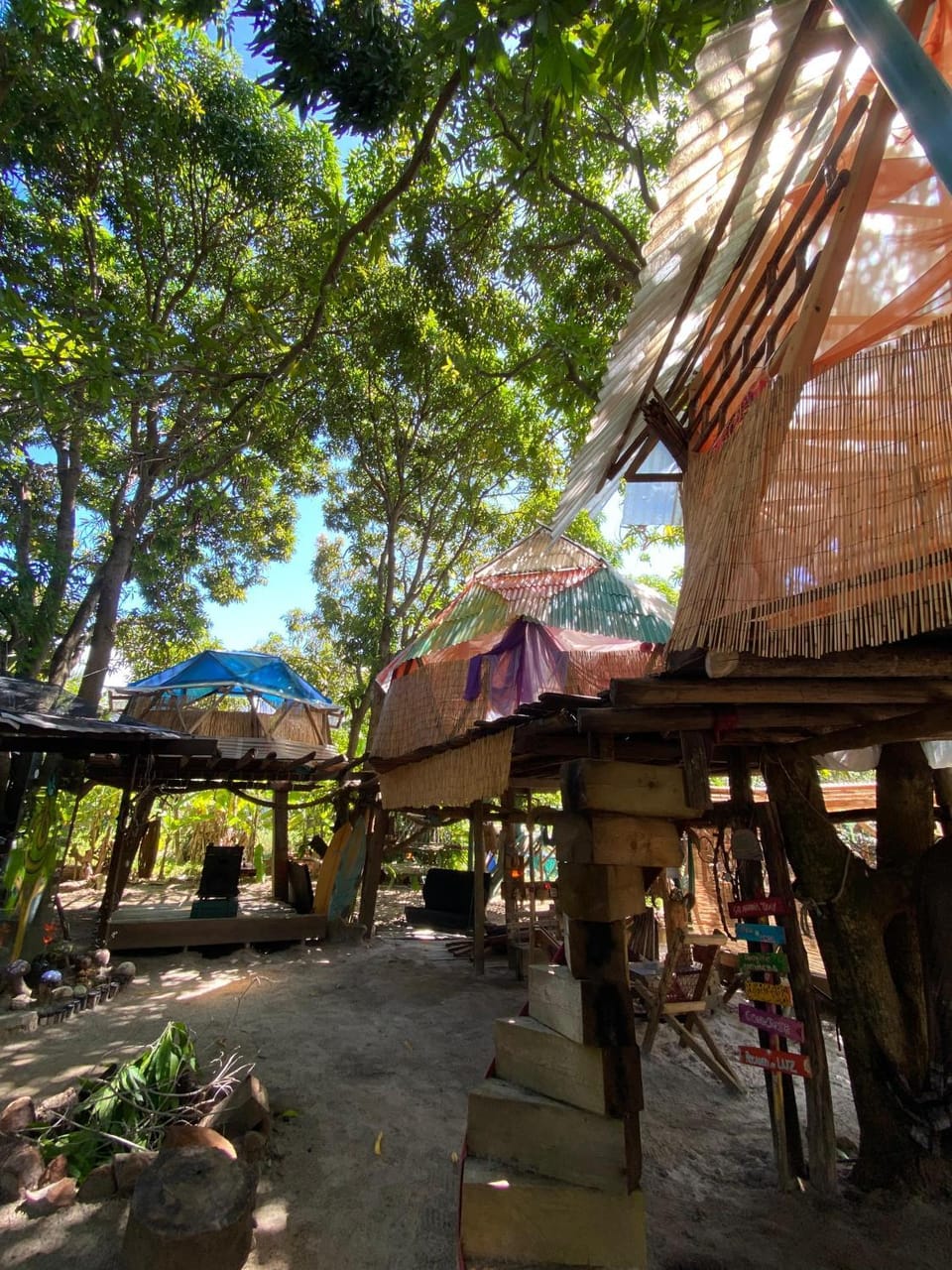 Domo géodesico na árvore Campground/ 
RV Resort in State of Bahia