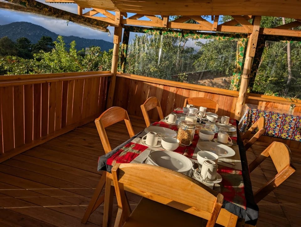 Natural landscape, View (from property/room), Dining area, Mountain view