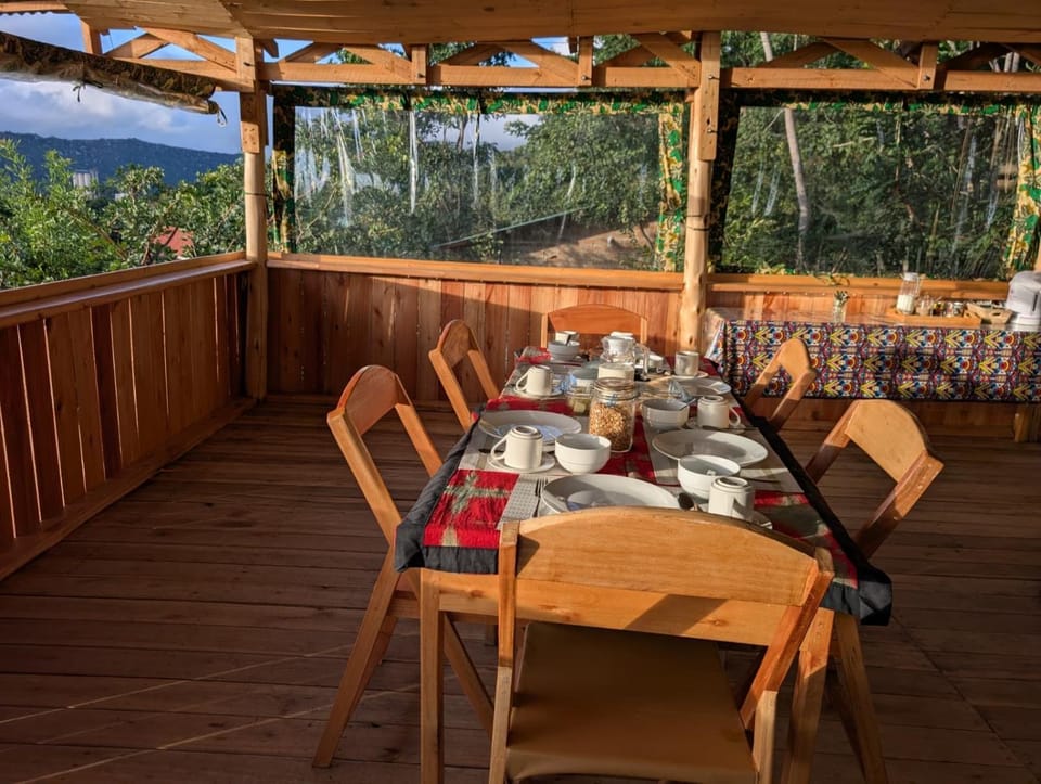 Natural landscape, View (from property/room), Dining area, Mountain view