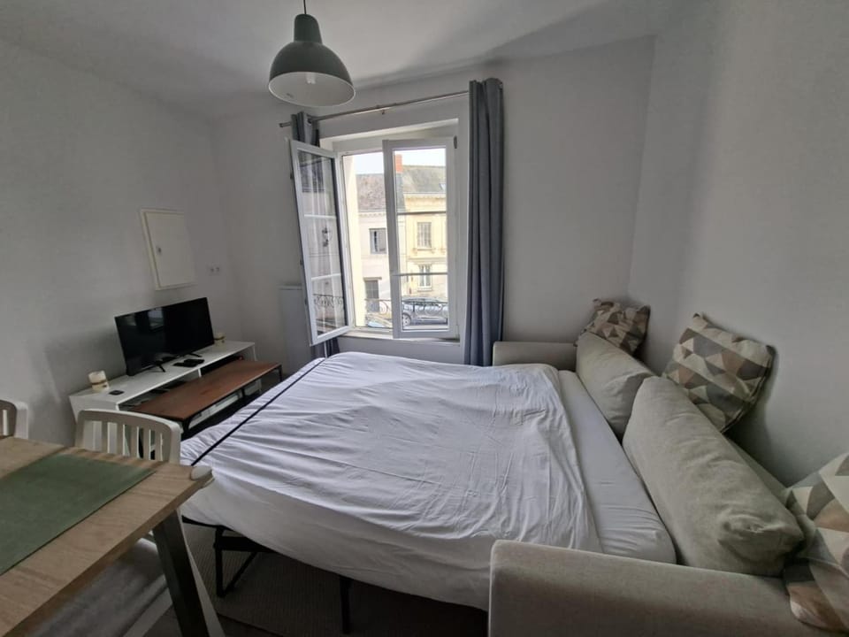 Bed, Living room