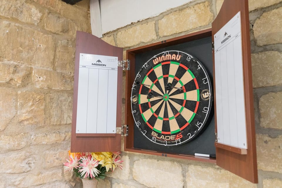 Darts, Darts, Game Room, Game Room, Dining area