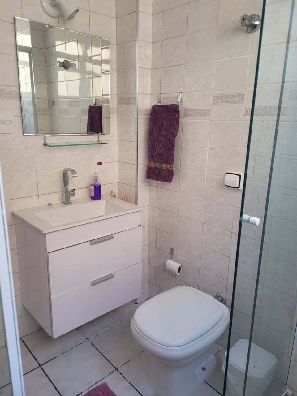 Apartamento com varanda, vista para o mar e ar condicionado Apartment in Santos