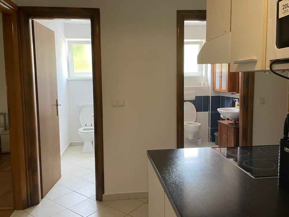 Kitchen or kitchenette, oven, stove
