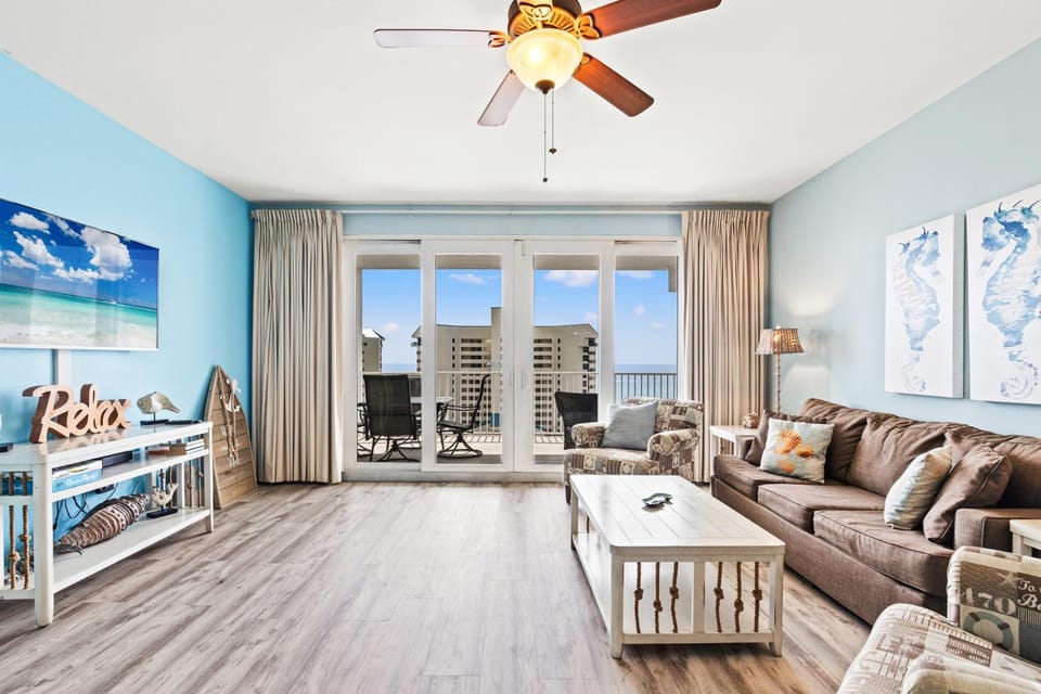 Living room, Seating area, Sea view