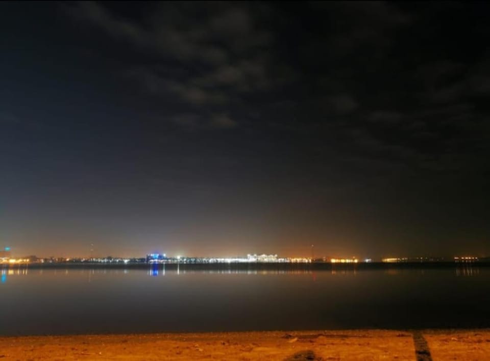 Night, Natural landscape, Beach, Sea view