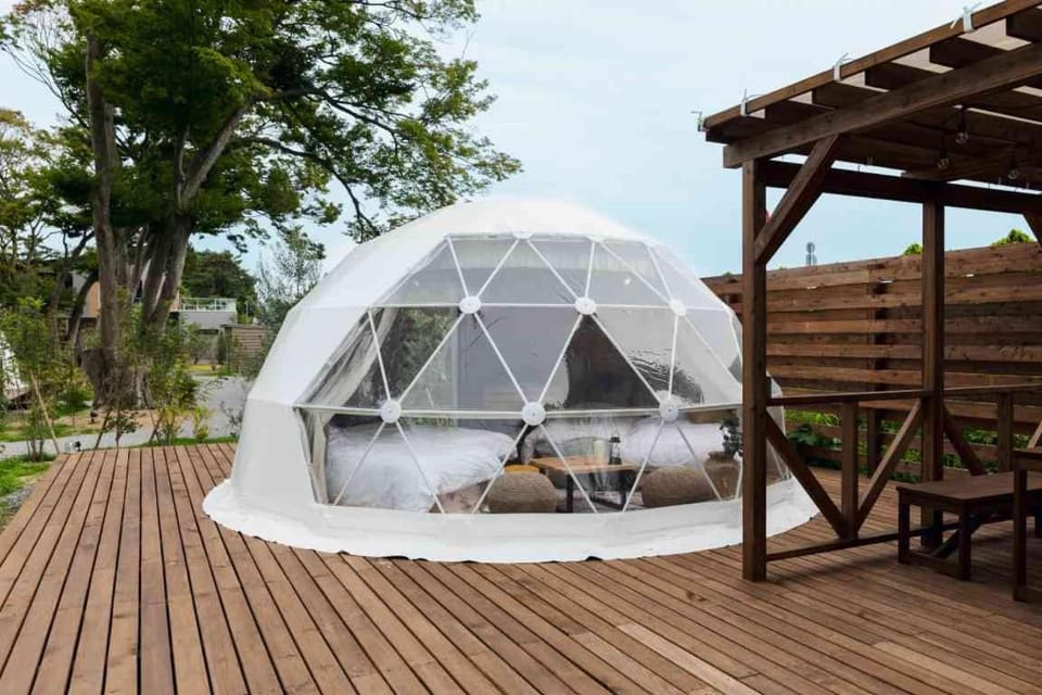 Glanta Gramping Village Luxury tent in Shiga, Japan