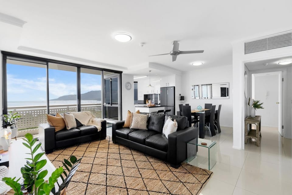 Living room, Seating area, Sea view