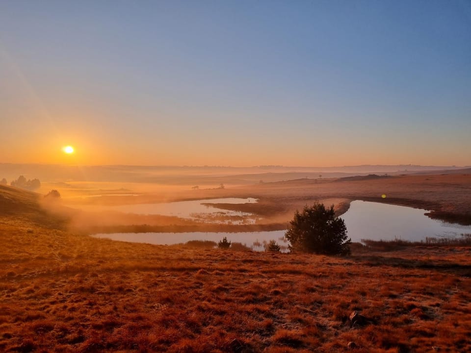Natural landscape, Lake view, Sunrise