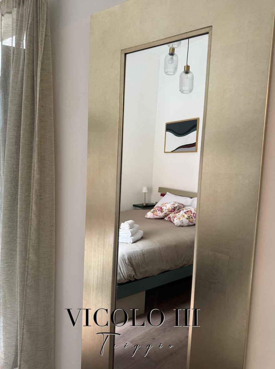 Bed, Photo of the whole room, Bedroom, towels, wardrobe