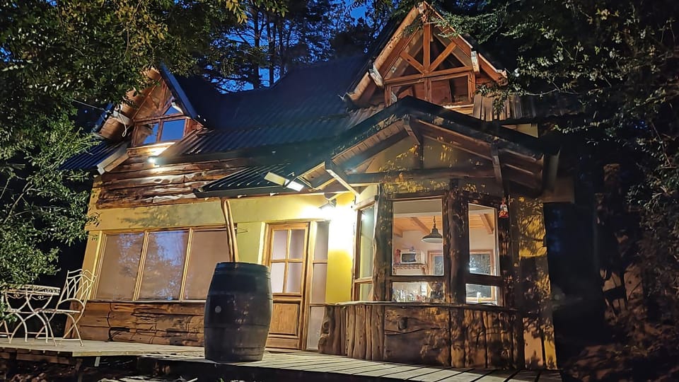 Property building, Night, Garden, Garden view