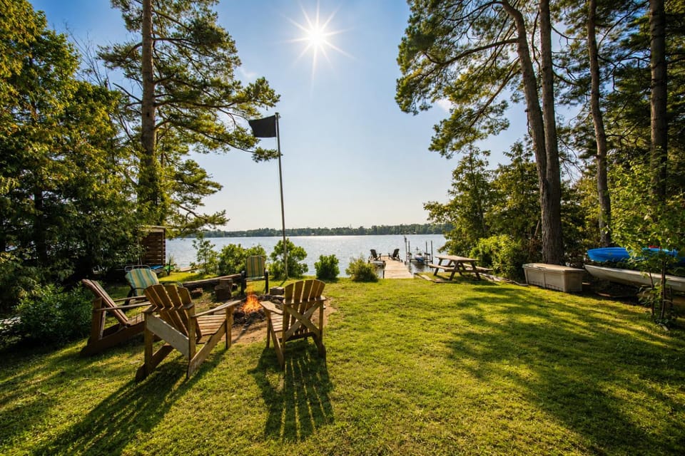 Natural landscape, Garden, Lake view