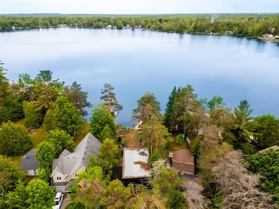 Spring, Natural landscape, Bird's eye view, Lake view