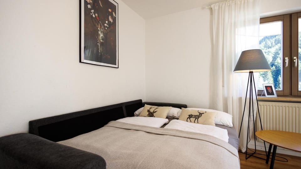 Bed, Living room, Photo of the whole room