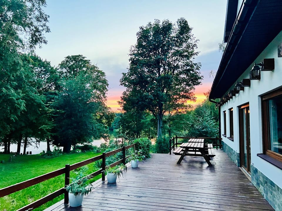Garden view, Sunset