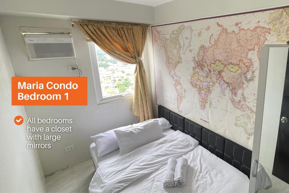 MARIA CONDO 19th Floor Cebu High-Rise Views Room Rental Mandaue Hotel in Cebu City