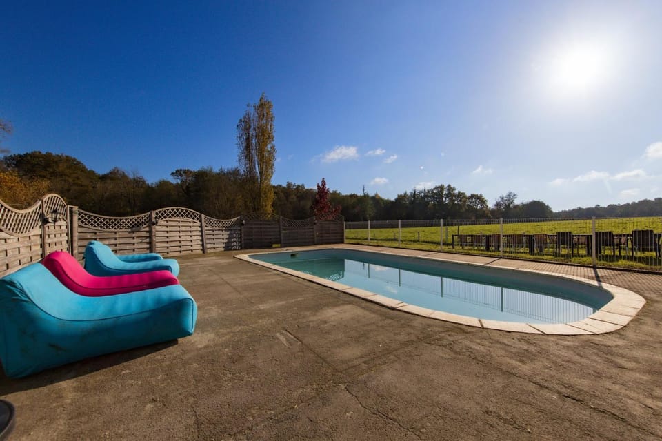 Property building, Living room, Swimming pool