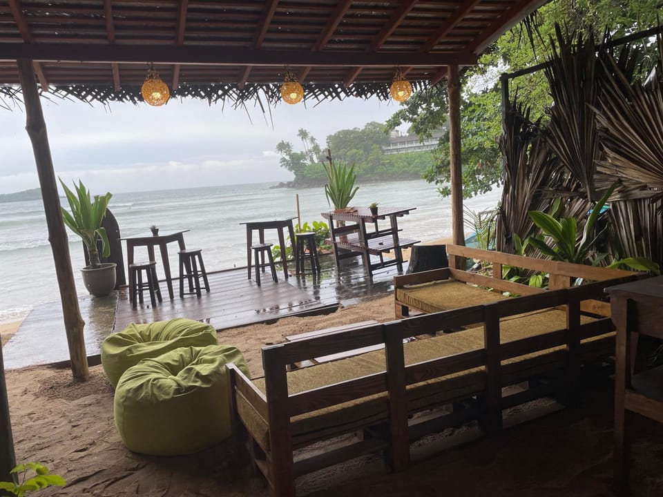 Natural landscape, Seating area, Sea view