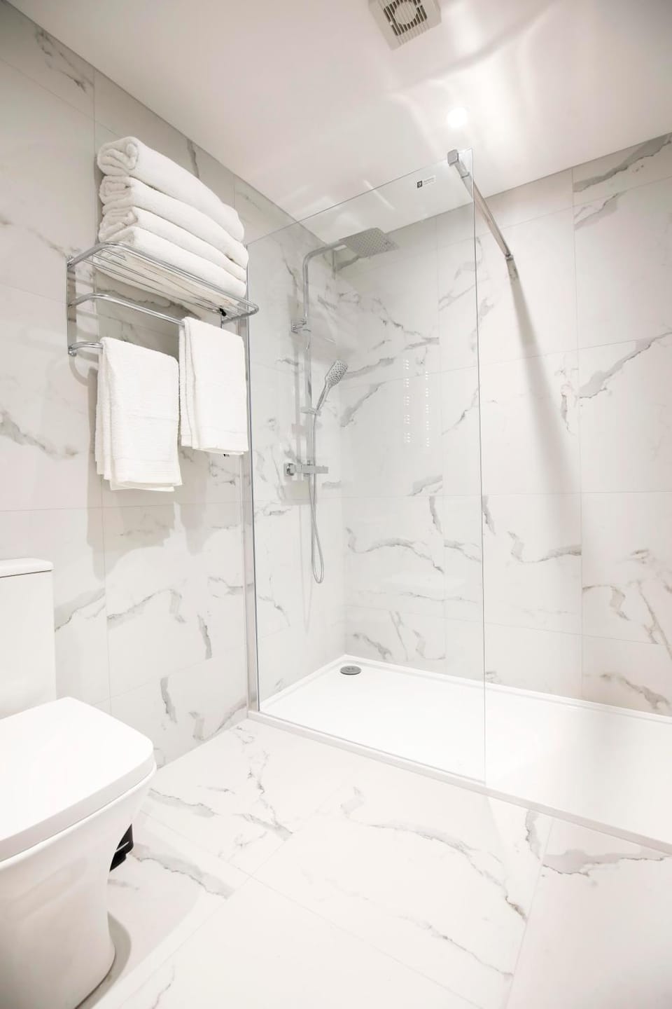 Shower, Toilet, Bathroom, towels