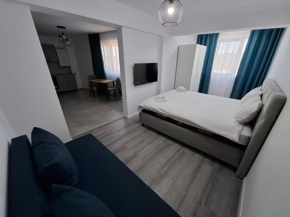 Communal lounge/ TV room, Bed, TV and multimedia, Living room, Photo of the whole room, Seating area, Evening entertainment, Bedroom