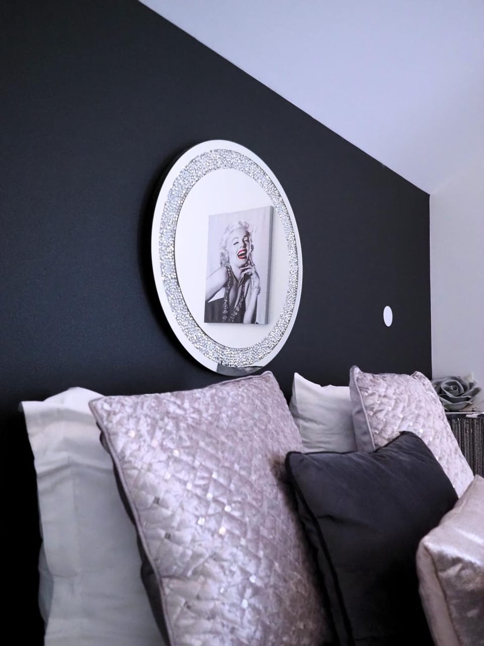 Bed, Decorative detail, Bedroom