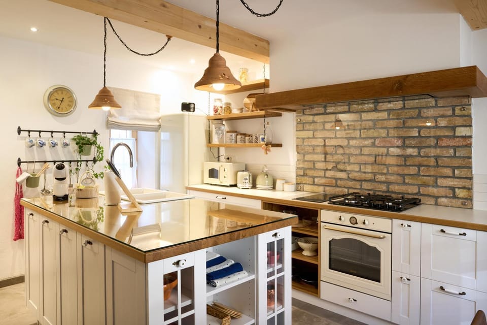 Kitchen or kitchenette, oven, stove, kitchen