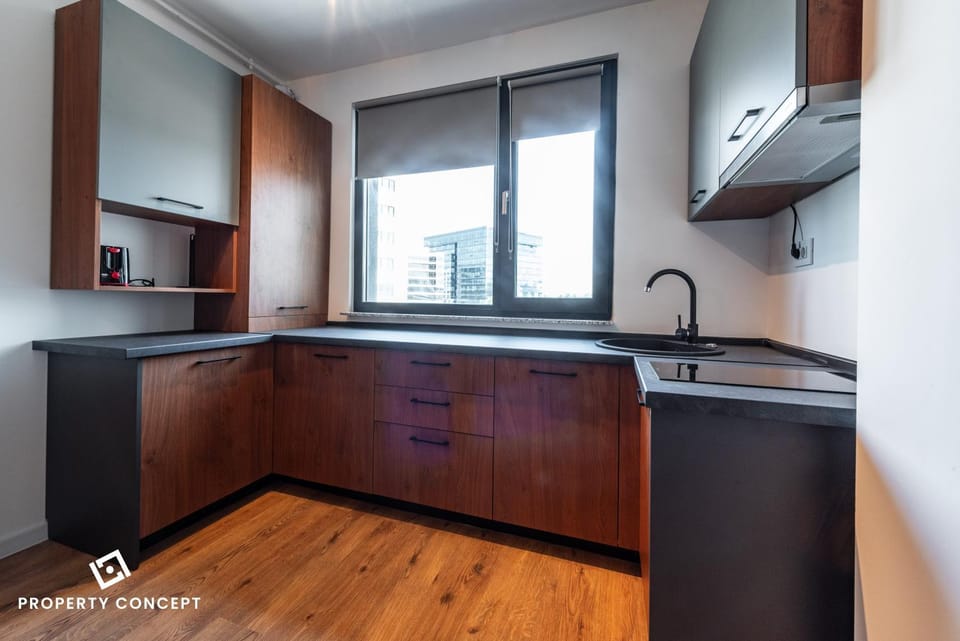 Kitchen or kitchenette, oven, stove