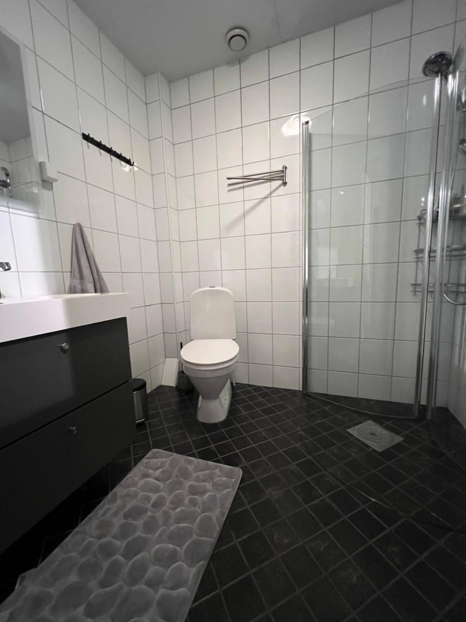 Shower, Toilet, Bathroom, towels