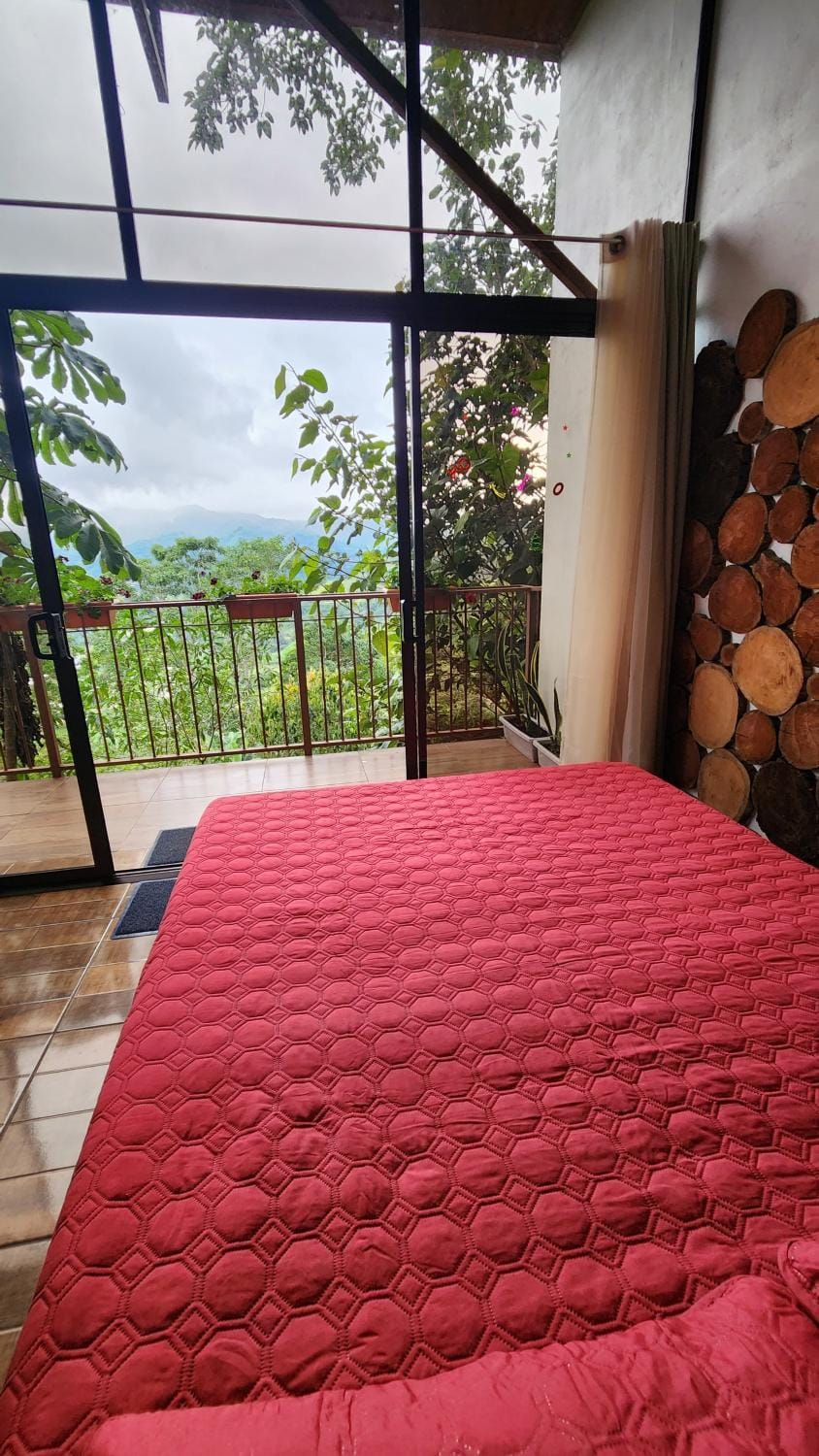 Bed, View (from property/room), Balcony/Terrace, Bedroom, Garden view