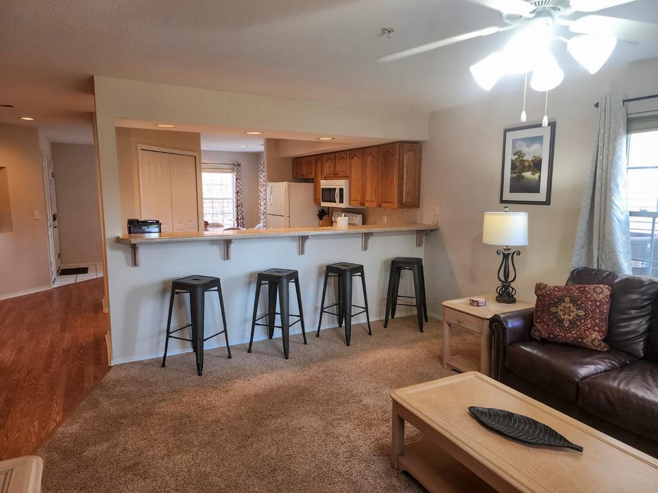 Living room, kitchen