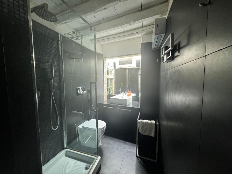Shower, Bathroom, hair dryier