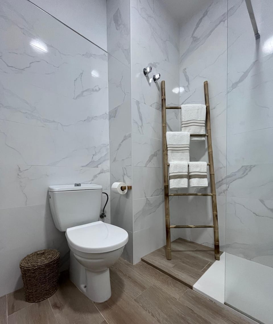 Toilet, Bathroom, towels