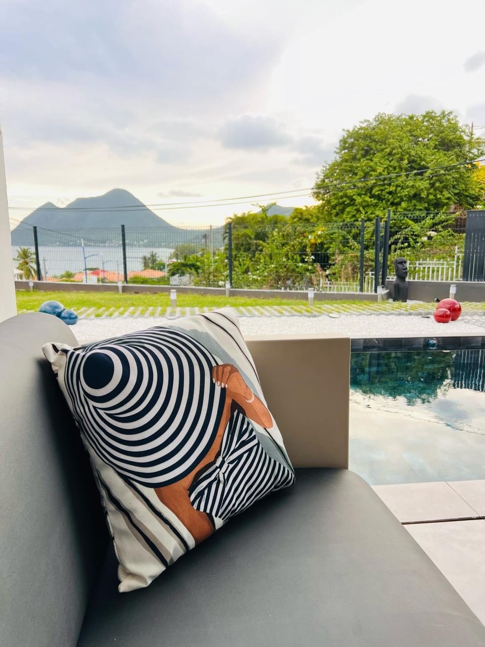 Patio, Pool view, Sea view, Swimming pool