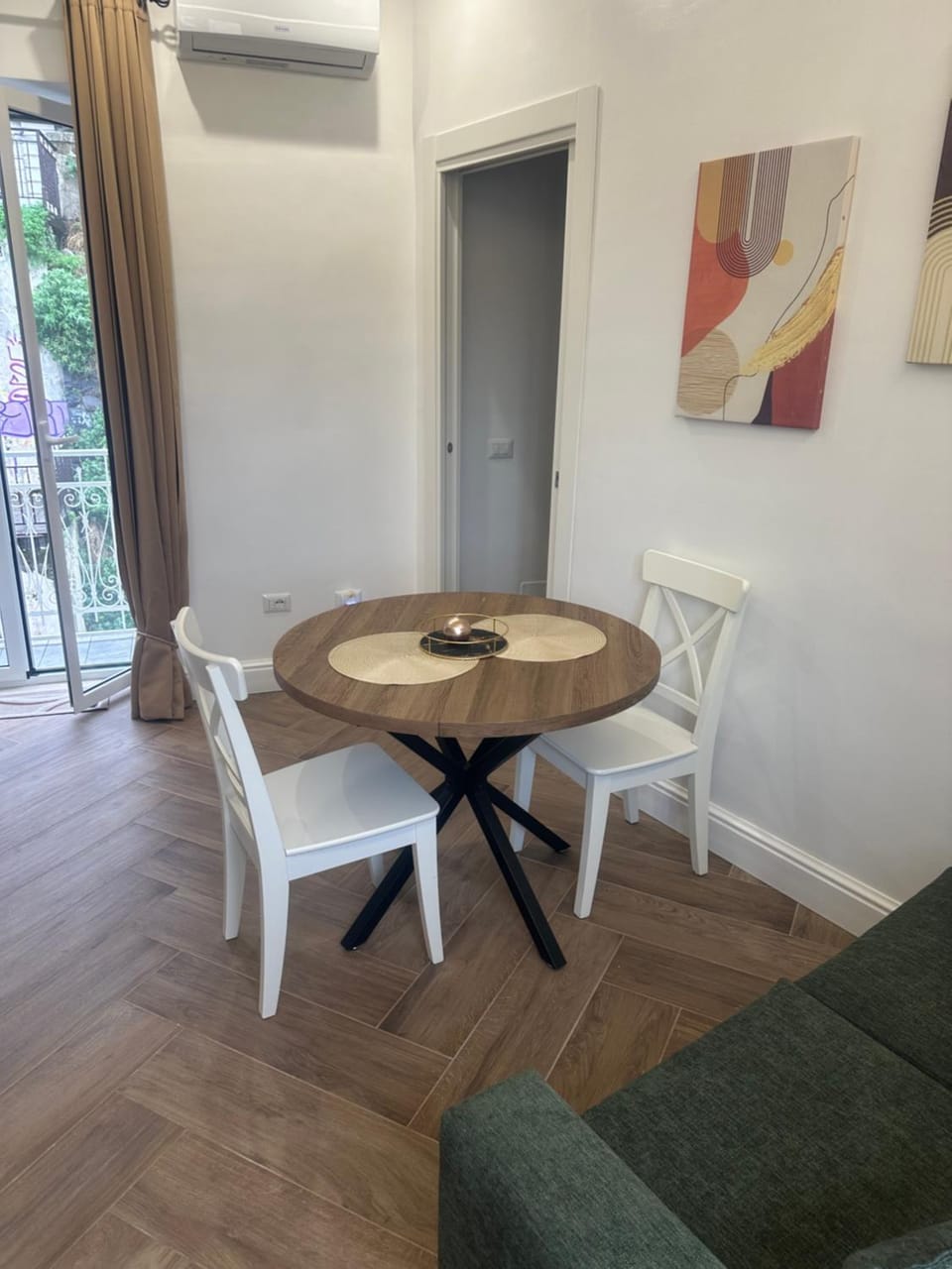 Dining area, air conditioner