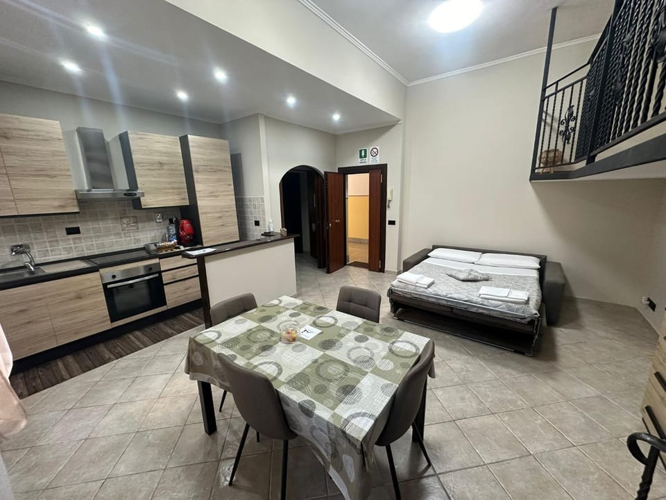 Kitchen or kitchenette, Living room, Dining area