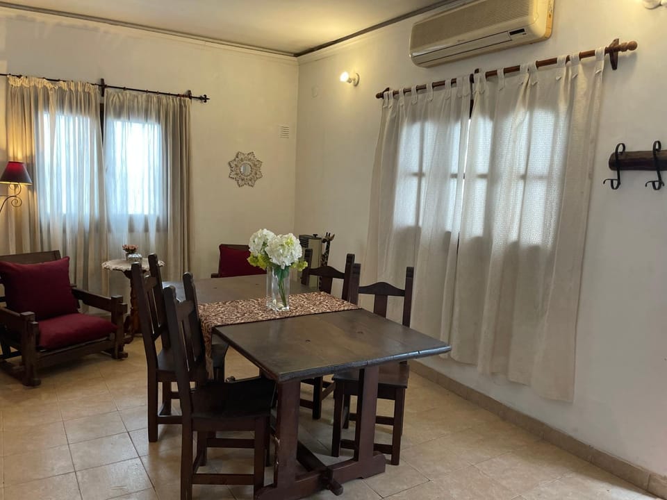 Dining area, air conditioner