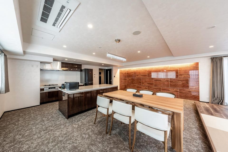 Living room, Seating area, Dining area, stove, air conditioner