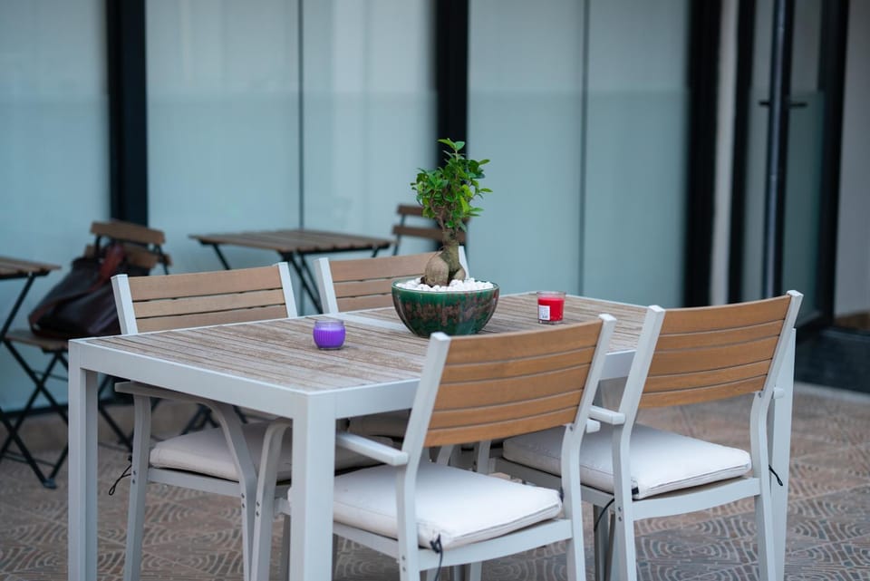 Patio, Seating area, Dining area