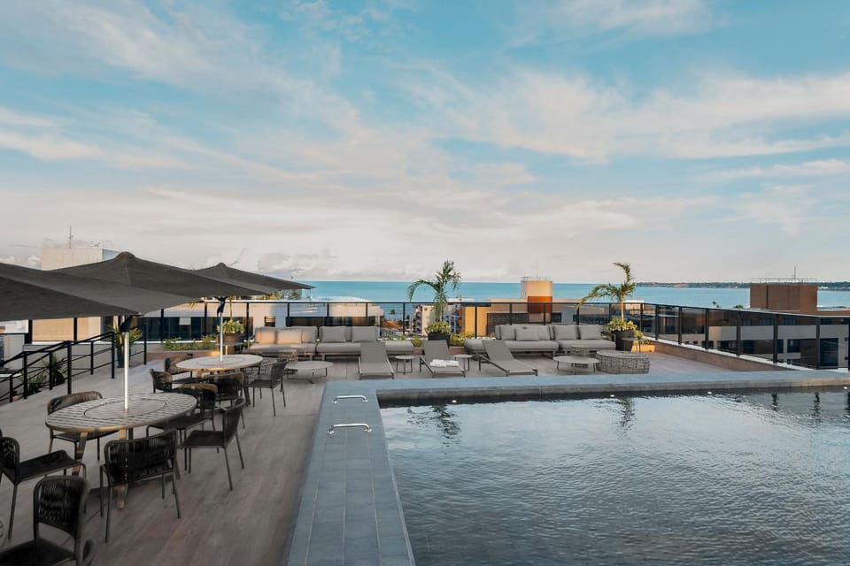 Pool view, Sea view, Swimming pool