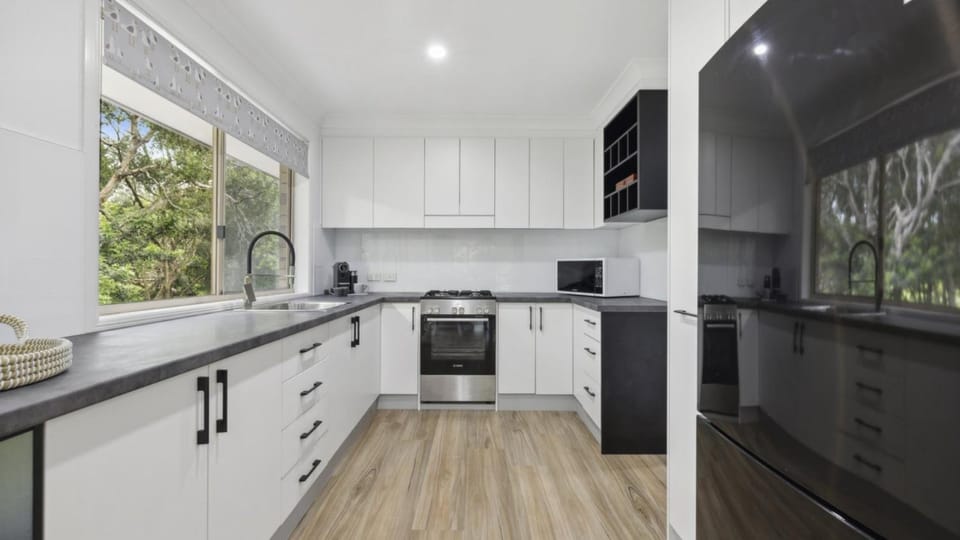 Kitchen or kitchenette, Other, Garden view, dishwasher, microwave, oven, stove, toaster