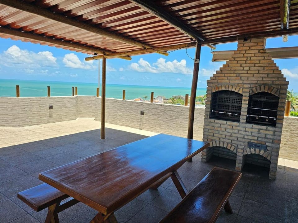 Day, Natural landscape, BBQ facilities, Balcony/Terrace, Dining area, Beach, Sea view