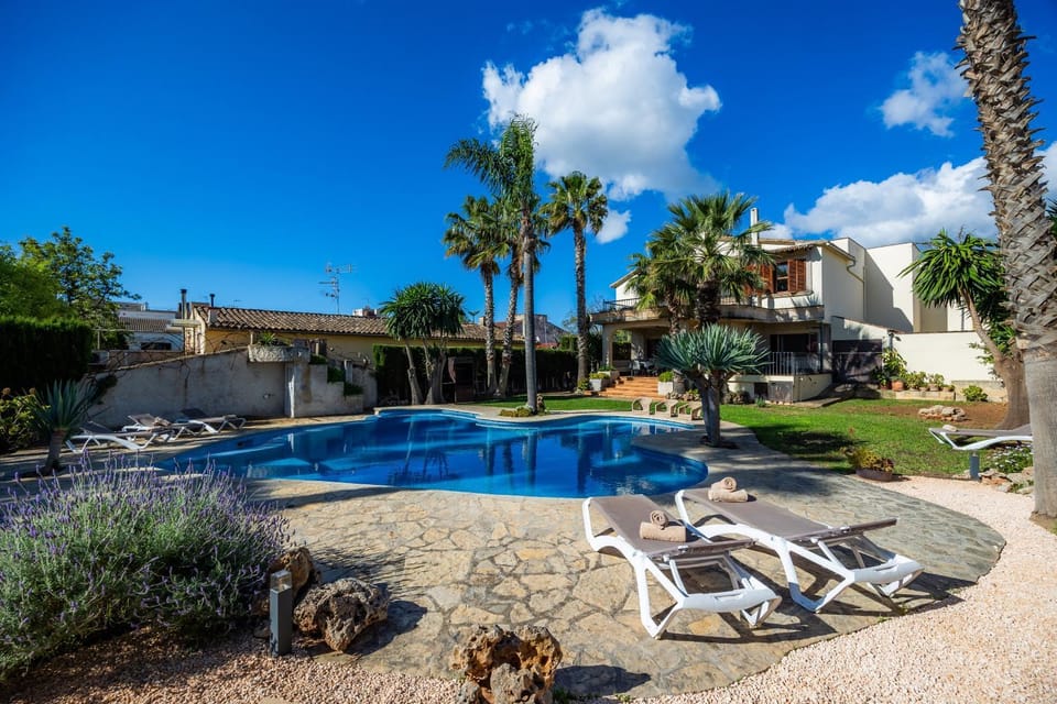 Property building, Living room, Swimming pool