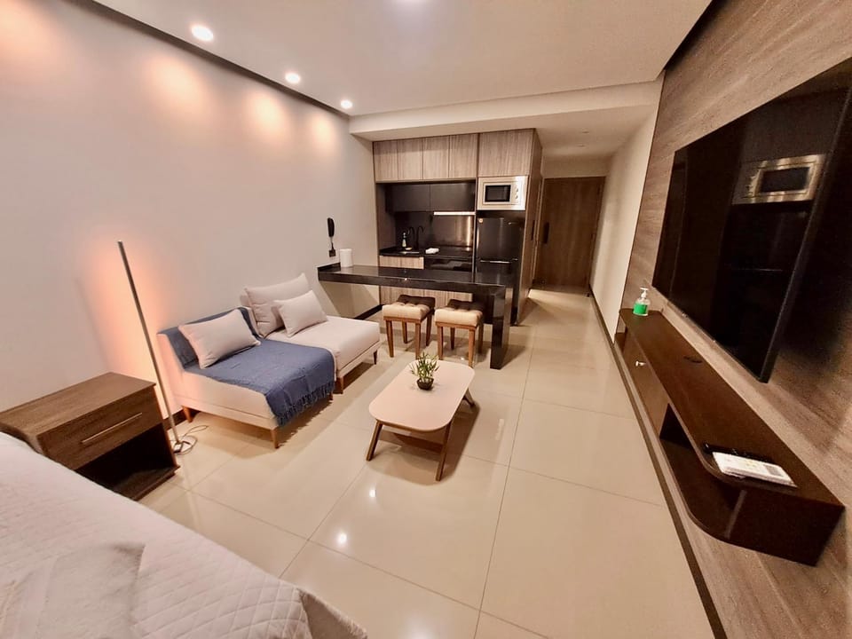 Bed, Seating area, Bedroom