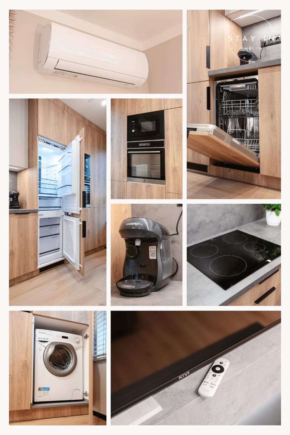 Kitchen or kitchenette, dishwasher, oven, stove