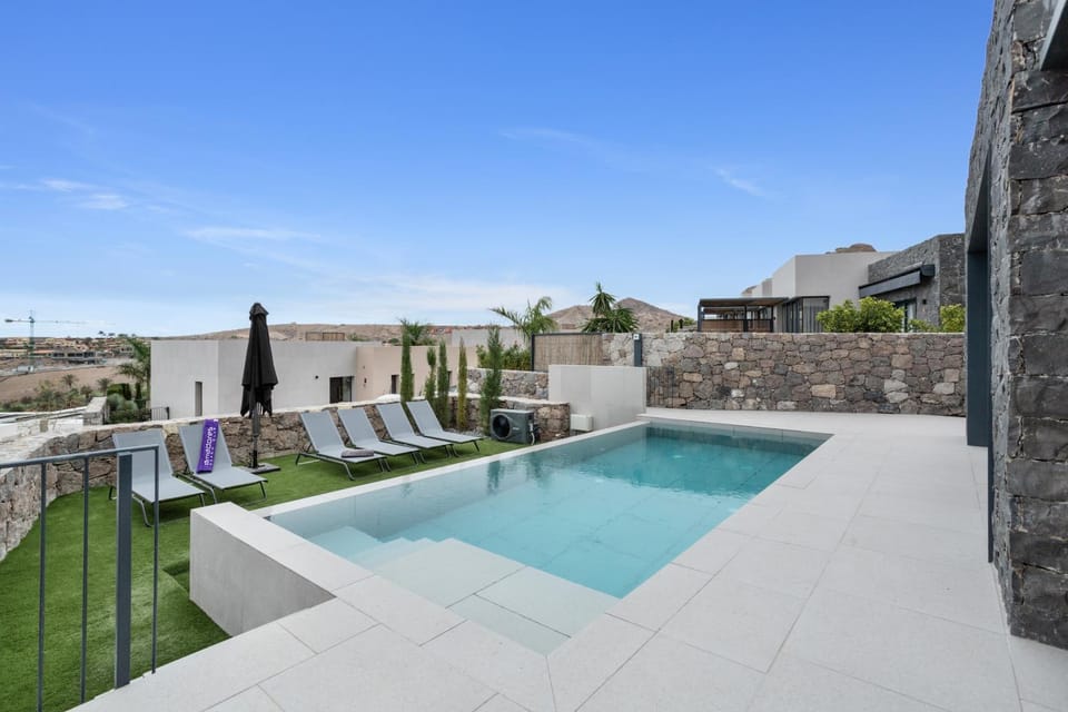 Property building, Living room, Swimming pool