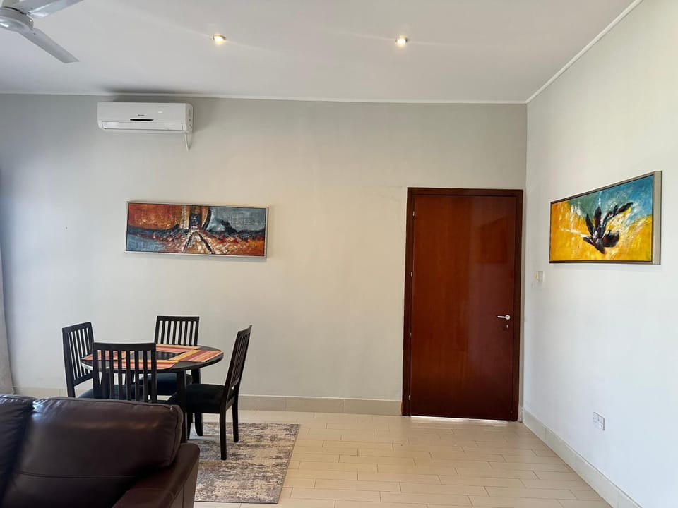 Facade/entrance, Living room, Seating area, air conditioner