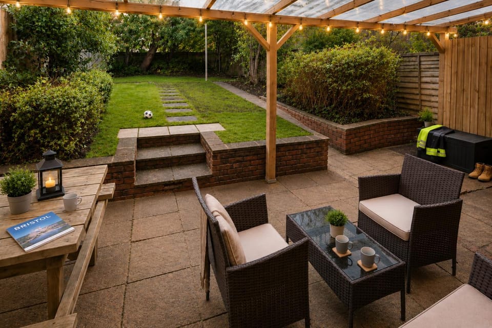 Patio, Seating area, Garden view