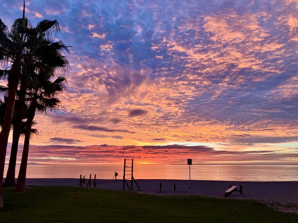 Day, Natural landscape, Beach, Sea view, Sunrise, Sunset