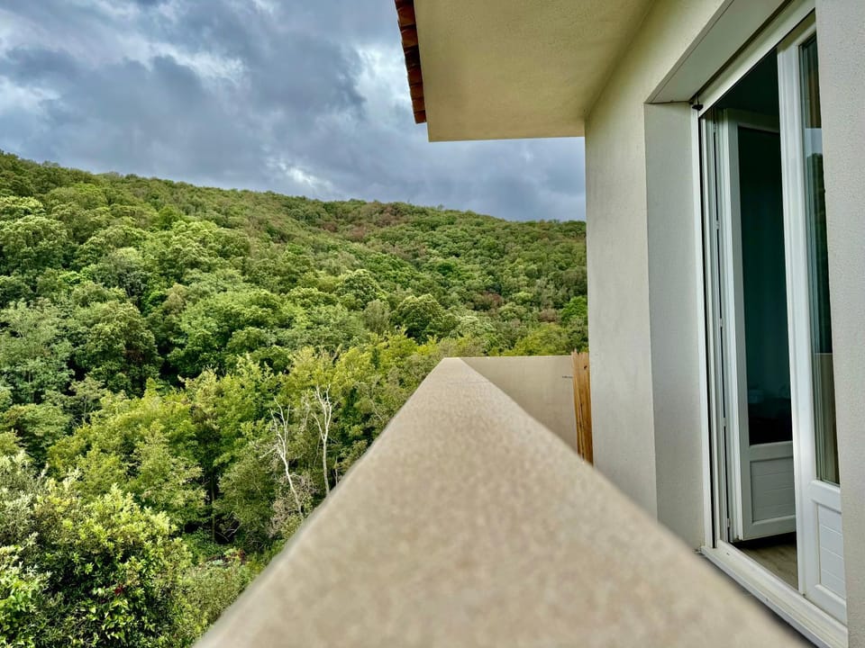 Day, Natural landscape, View (from property/room), Balcony/Terrace, Mountain view